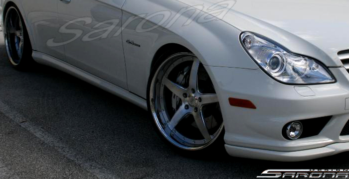 Custom Mercedes CLS Side Skirts Sedan (2005 - 2011) - $590.00 (Part #MB-029-SS)